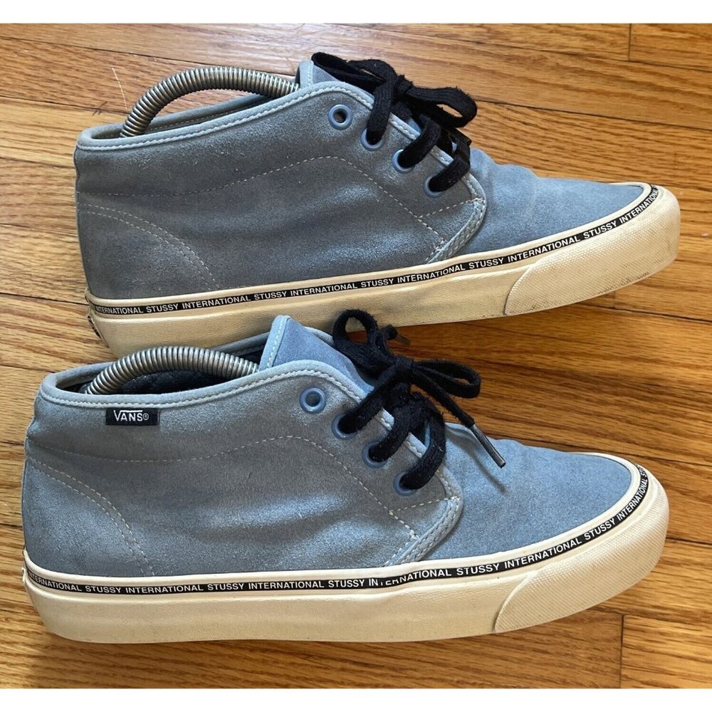 Mens Size 8 (W9.5) Stussy x Vans Chukka LX Skate Shoes Washed Niagara Summer ‘17